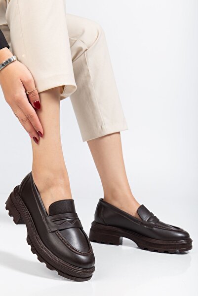 Zerenyus ZRİN-759 Premium Καφέ Ορθοπεδικό Loafer με ψηλή σόλα