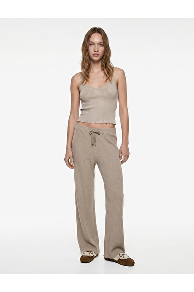 Koton Pantaloni de pijama confortabili croială cu legături în talie