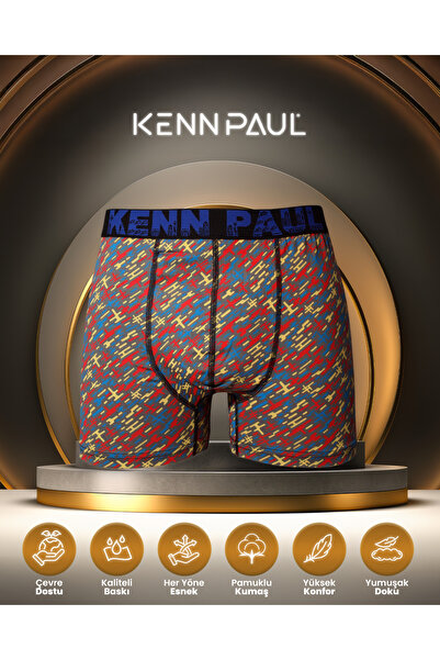 KENN PAUL Boxeri confortabili pentru bărbați, mărimea 3XL–6XL – cu model, bum...