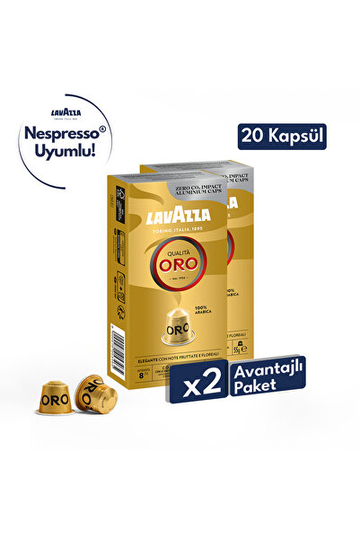 LavAzza Qualità Oro 55gr Nespresso® Uyumlu Alüminyum Kapsül x2