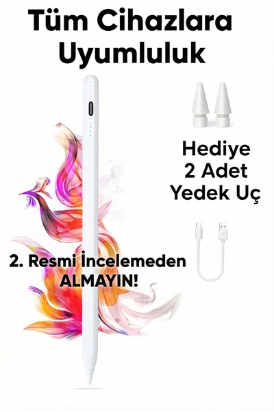 Fibaks Dokunmatik Kalem Tüm Cihazlara Uyumlu Tablet Telefon iPad Için Çizim &...