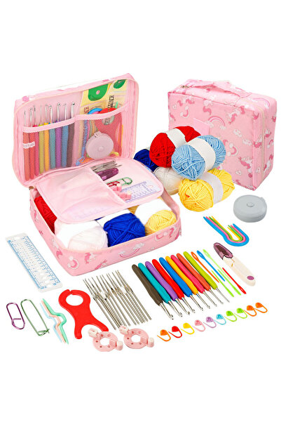 Choice Rainbow Horse Crochet Kit Beginners Crochet Hook Set with Crochet Yarn...