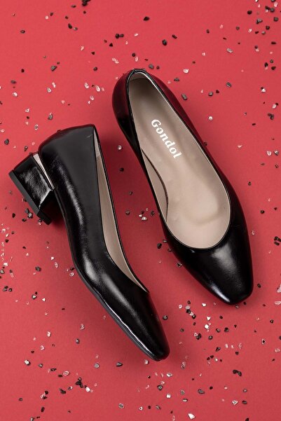 Gondol Hakiki Deri Kısa Topuklu Ayakkabı Vdt.07