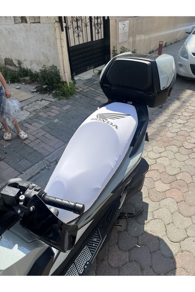 Utku Giyim HONDA FORZAYA UYUMLU MOTOSİKLET SELE KILIFI BEYAZ RENK