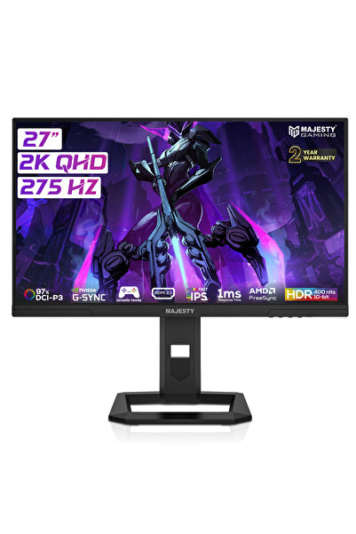 majesty 27-Inch Gaming Monitor, QHD 2K, FAST IPS, 275Hz, 1ms