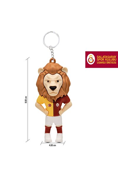 Galatasaray Aslan Figürlü Anahtarlık