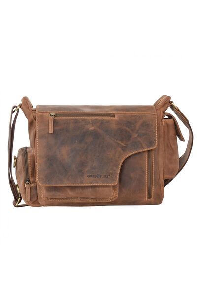 Greenburry Kožená taška Vintage Messenger II 39 cm