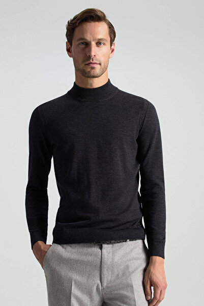 Hemington Lupetto Yaka Merino Yün Antrasit Triko