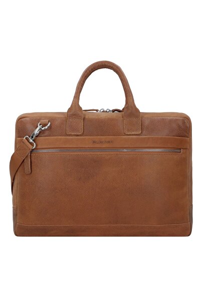 Plevier Urban Aktentasche Leder 43 cm Laptopfach