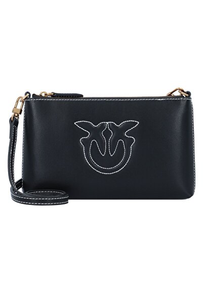 PİNKO Flat Horizontal Umhängetasche Leder 20 cm