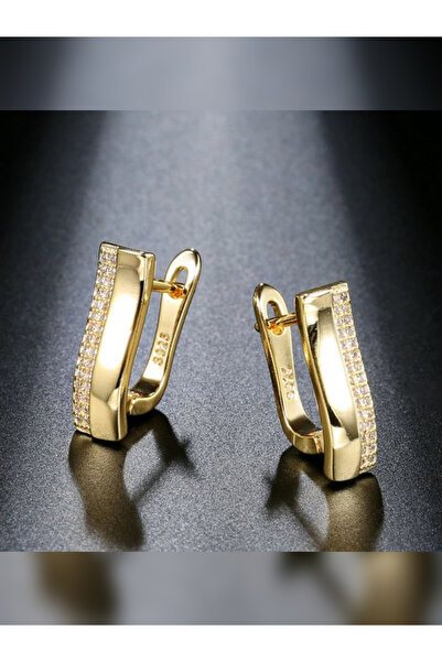 Kelan Collection Cercei Placati cu Aur 14K cu Cristale Zirconium Destiny