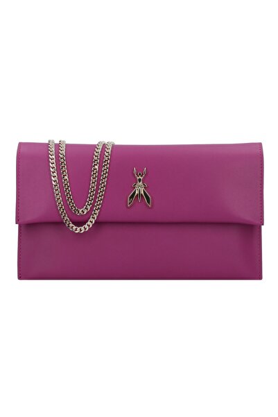 Patrizia Pepe Fly Clutch Tasche Leder 27,5 cm