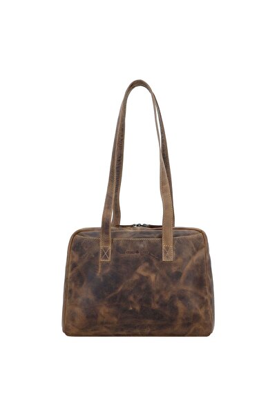 Greenburry Vintage Schultertasche Leder 35 cm