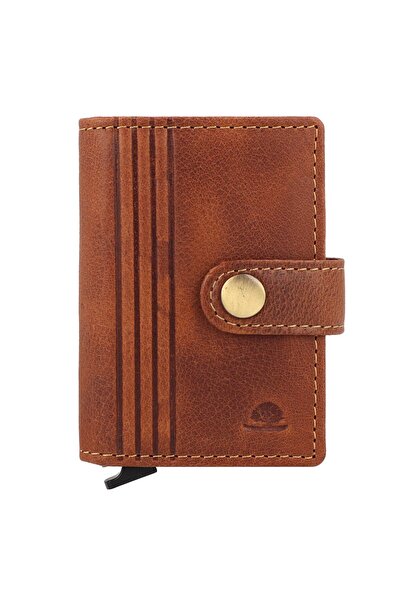 Greenburry Vintage Geldbörse RFID Schutz Leder 7,5 cm