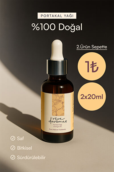 Rêve d’Arômes %100 Doğal Ferahlatıcı & Mutluluk Verici Portakal Yağı – 20 ml