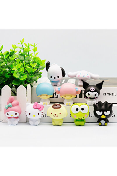 Choice مجموعة من 10 قطع من مجسمات كورومي، سيارة، دمية سانريو ديجينيشن، كعكة، ...