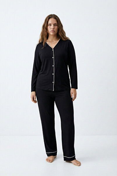 Mivoon ΣΕΤ ΠΙΤΖΑΜΑ ΜΕ ΚΟΥΜΠΙΑ ΑΠΟ ΥΦΑΣΜΑ ΜΠΑΜΠΟΥ ΜΕ ΛΑΜΠΡΗ ΣΤΟΥΡΑ ΣΤΗΝ ΛΑΜΠΡΗ...