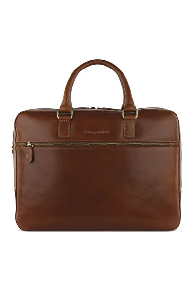 BUGATTI 40 cm breites Remo Aktentasche Leder – Fach für Laptop und Computer