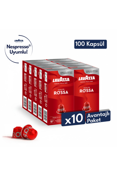 LavAzza Qualità Rossa 57gr Nespresso® Uyumlu Alüminyum Kapsül x10