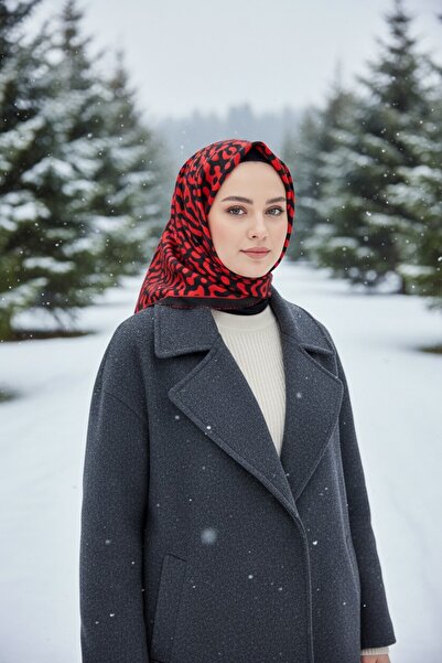 Onur New Dubai Cashmere Winter Scarf - Patterned, Colorful and Thick Fabric T...