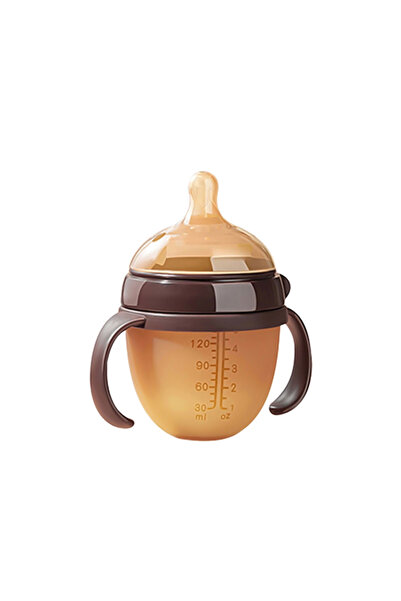 Choice زجاجة نانو سيليكون جديدة للأطفال من عمر 0-36 شهرًا، سعة 150 مل، مزودة بمقبض، تصميم يحاكي حليب الأم.