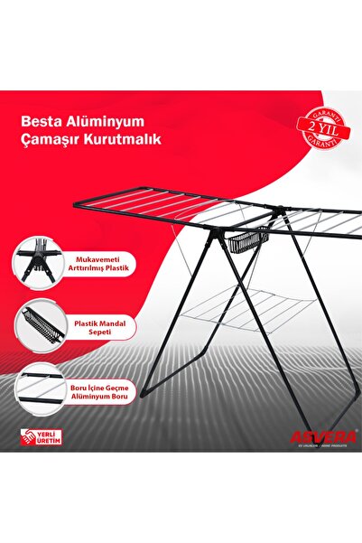 ASVERA BESTA ALÜMİNYUM ÇAMAŞIR KURUTMALIK