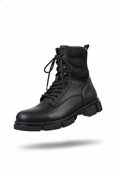 Riccon Siyah Cilt Erkek Postal Bot 0012149