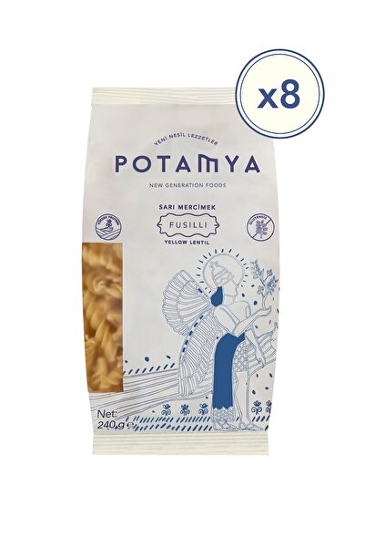 POTAMYA Glutensiz Konvansiyonel Sarı Mercimek Fusulli x8