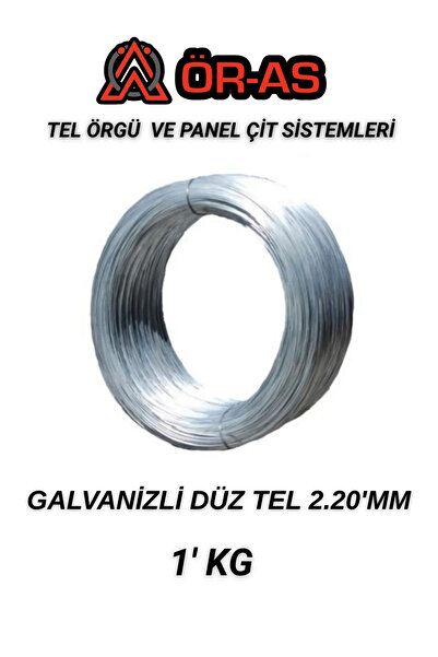 ÖR-AS TEL ÖRGÜ & PANEL ÇİT SİSTEMLERİ Galvanizli Tel -1 Kg - 2.20 mm - Bağlam...