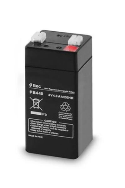 Ttec 4V 4AH AKÜ KURU TİP BAKIMSIZ AKÜ - 4 VOLT 4 AMPER AKÜ 4V4AH AKÜ 4V 4AH Terazi Işıldak Aküsü Batarya