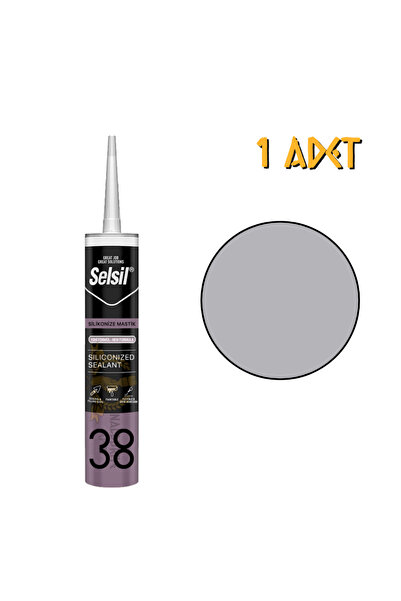 Selsil Silikonize Mastik GRİ 500 gr. - 1 Adet