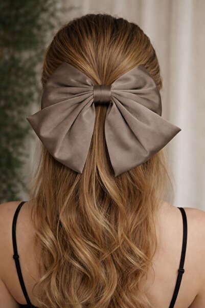 GÜLNAR BİJUTERİ Saten Bow Buckle Premium Quality Vison