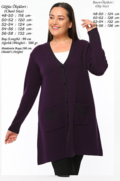 Laden سترة نسائية كبيرة الحجم لامعة طويلة للأم متوسطة السُمك خاصة باللون الأر...