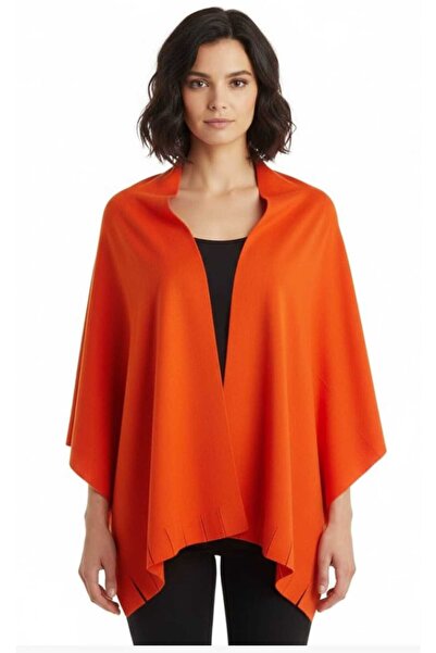 MODANKA Turuncu Polar Şal 10 Adet Toptan Kafe, Restoran , Otel Şal Kalın Kışlık