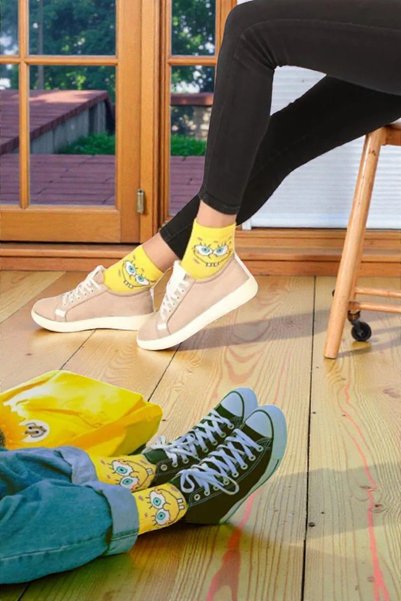 İbrahim Berk 6 Pairs of Long Cotton Colorful Patterned Socks – Unisex Women's Men's Socks Set