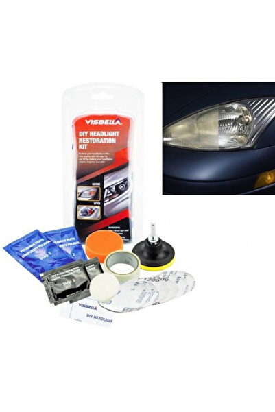 OEM Car headlight polishing kit, 13 pieces, Multicolor