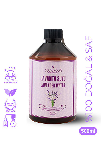 GÜLAMOUR %100 DOĞAL-KATKISIZ LAVANTA SUYU TONİK 500ML