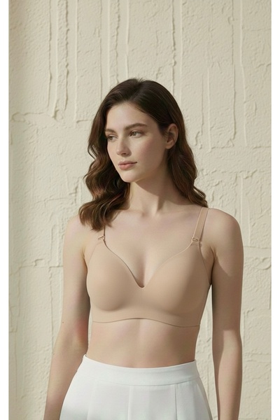 Fiable Kadın Lotus Ten Rengi Dikişsiz Lazer Kesim Sütyen