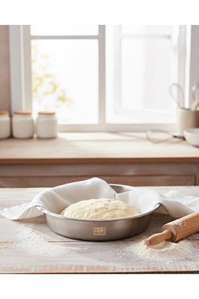 ÜZÜM ÇELİK Üzüm Çelik Paslanmaz Krom Leğen 30 cm - 5 Numara / Hamur Leğeni / Salça Leğeni / Çok Amaçlı Leğen