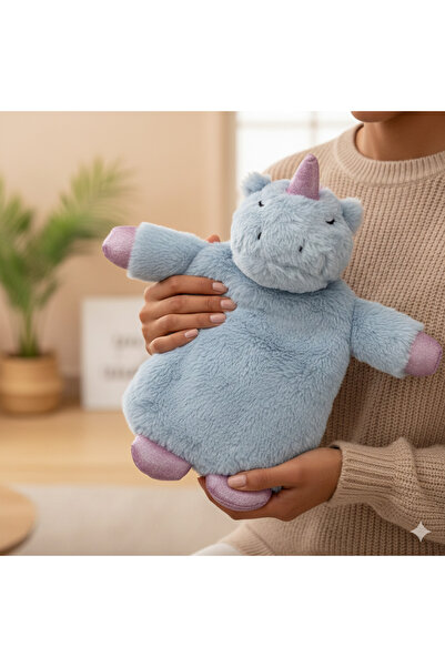 MİMOZA PARK Peluş Lux Çocuk UNİCORNLU Kahramanlı Sıcak Su Torbası 1 Litre