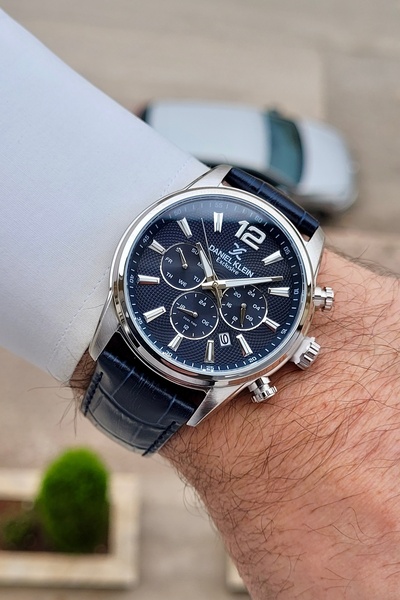 Daniel Klein Kasası Silver Kordonu Lacivert Renk 24 Ay Garantili 43 Mm Göster...