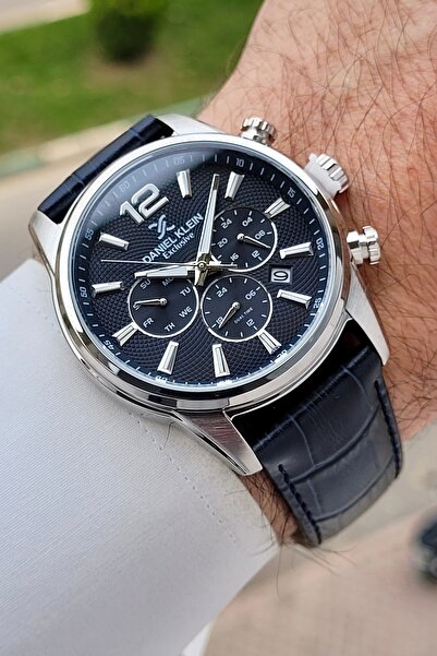 Daniel Klein Kasası Gri Kordonu Lacivert Renk Ayarlanabilir Kordonlu 43 Mm Fo...