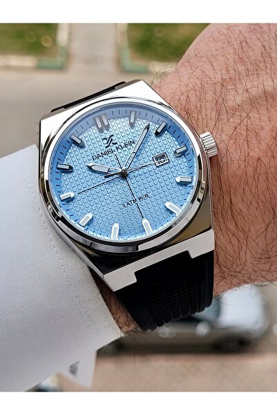 Daniel Klein Kadranı Mavi Kordonu Siyah Renk İç Göstergeleri Aktif Erkek Kol ...