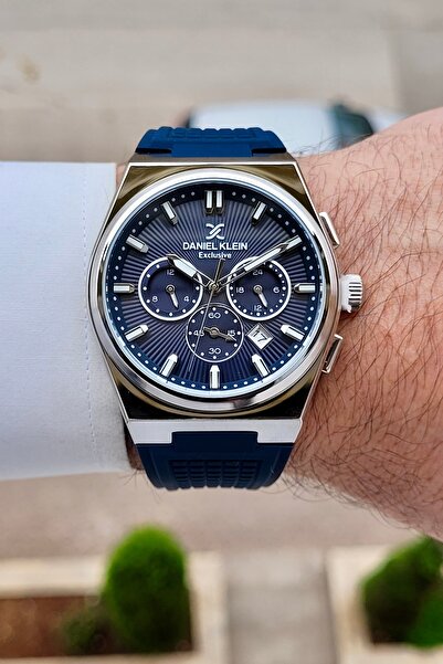 Daniel Klein Kasası Metalik Kordonu Lacivert Renk 2 Yıl Garantili 44 mm Göste...