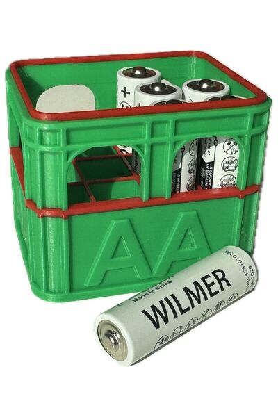 OEM Organizator Baterii Aa - Verde