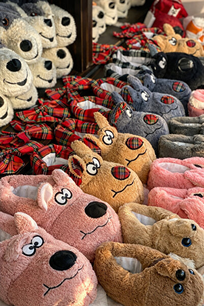 SAVAŞ Kadın Peluş Kışlık Panduf – El Yapımı – Panduf