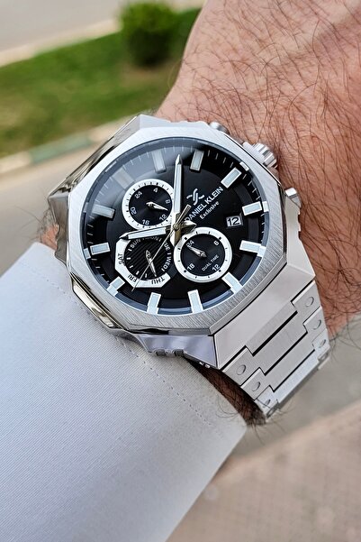 Daniel Klein Kadranı Siyah Kordonu Gri Renk Ayarlanabilir Kordonlu 45 mm Erke...