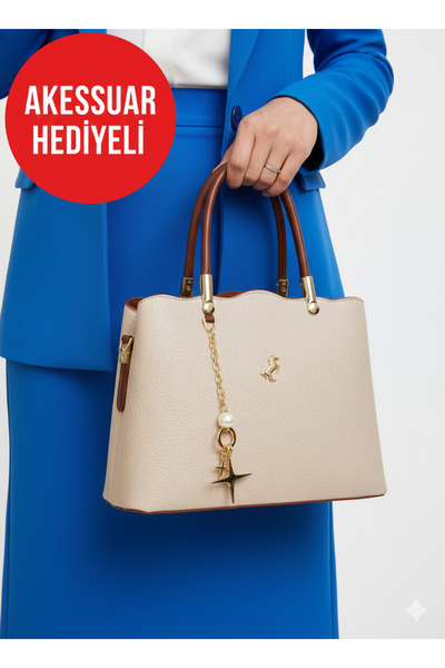 Çanta Trend حقيبة نسائية من الجلد الصناعي من ميامي بولو كلوب مع حزام للكتف واليد