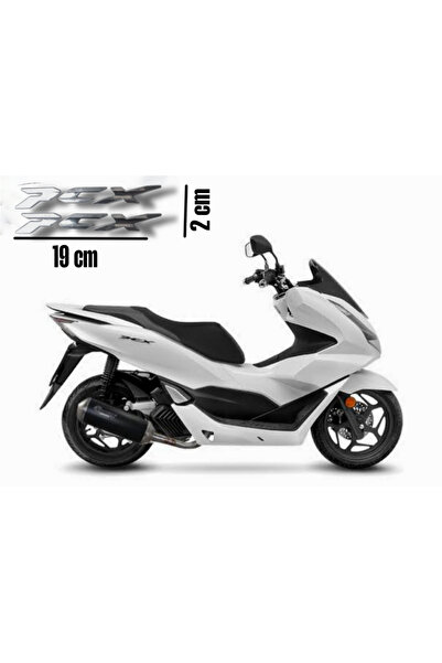 Genel Markalar YSGMOTOPARTS Pcx Amblem Logo 3d Damla Sticker Yazı 2 Adet Set ...