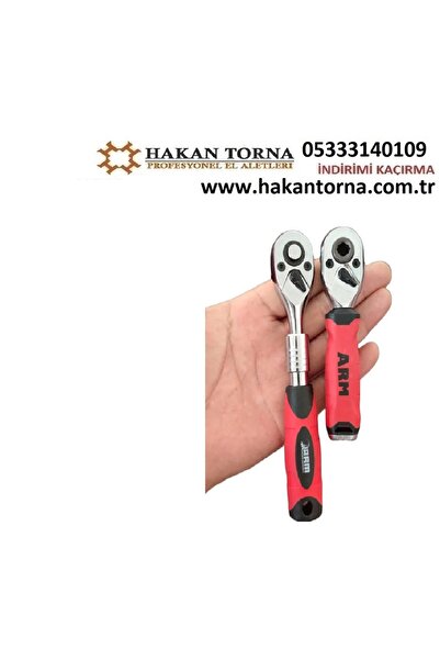 HakanTorna Arm 1/4 Uzatmalı Küçük Lokma Cırcır Kolu Ve Minik Torx Başlı Cırcır Kolu